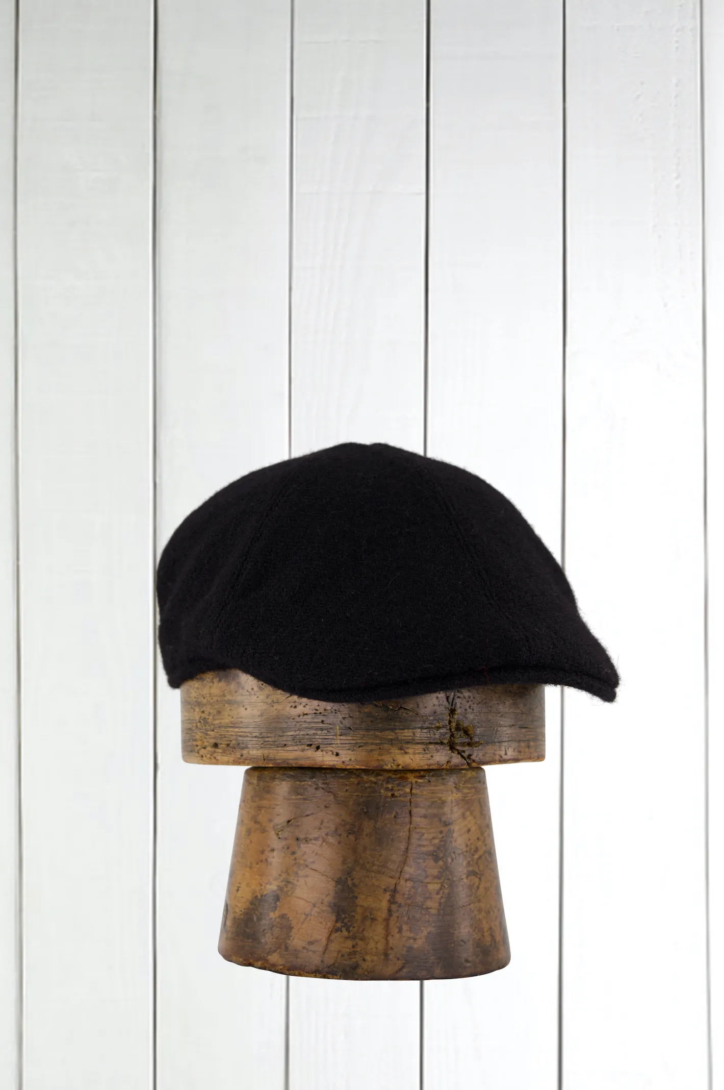 hollington Accessoires*casquette en harris tweed noir