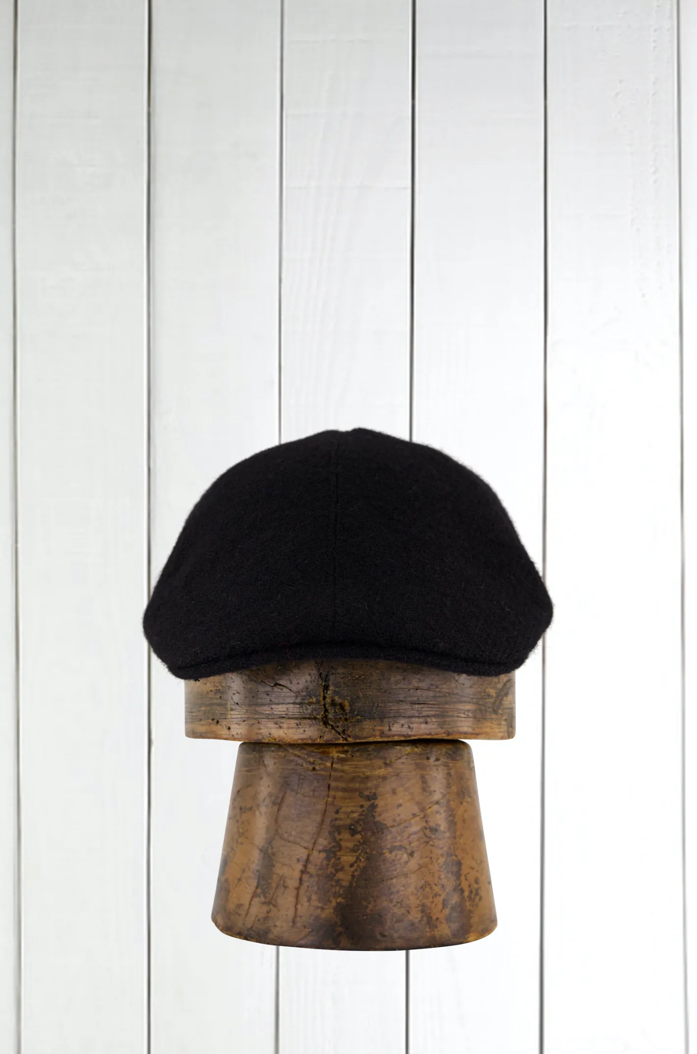 hollington Accessoires*casquette en harris tweed noir