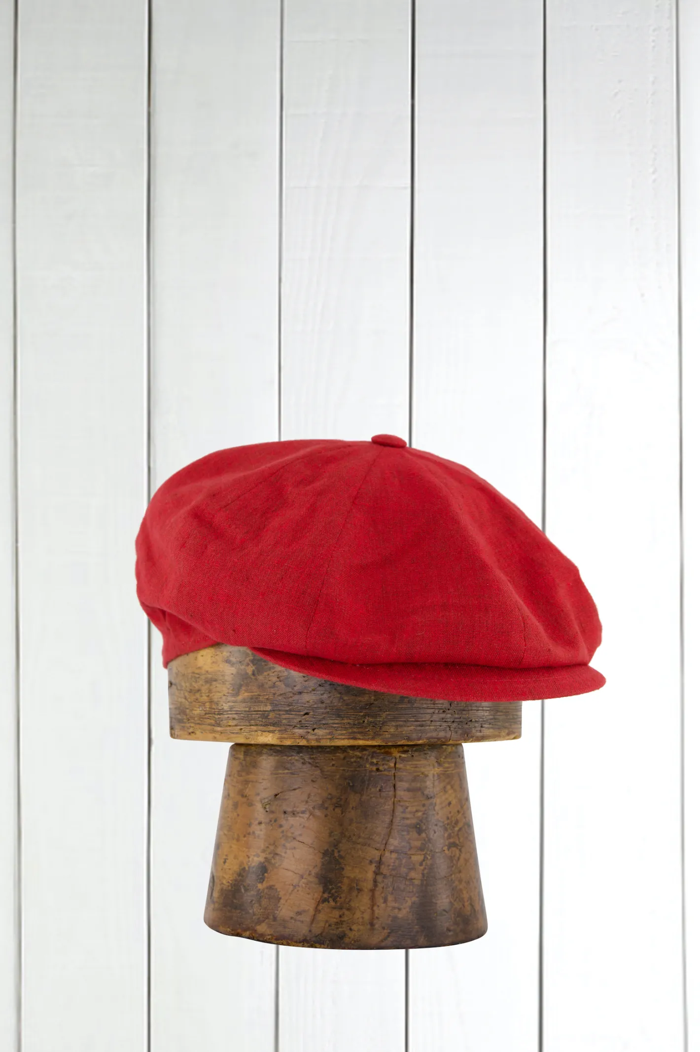 hollington Accessoires*casquette en lin rouge