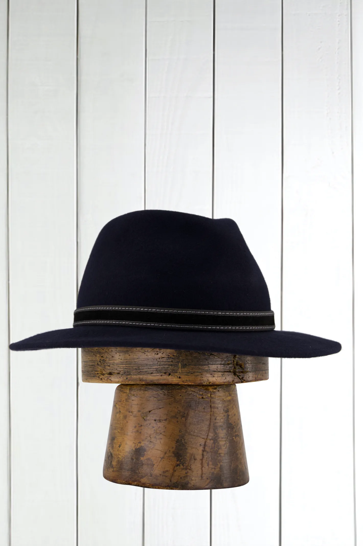 hollington Accessoires*chapeau déperlant en feutre de laine mérinos blue