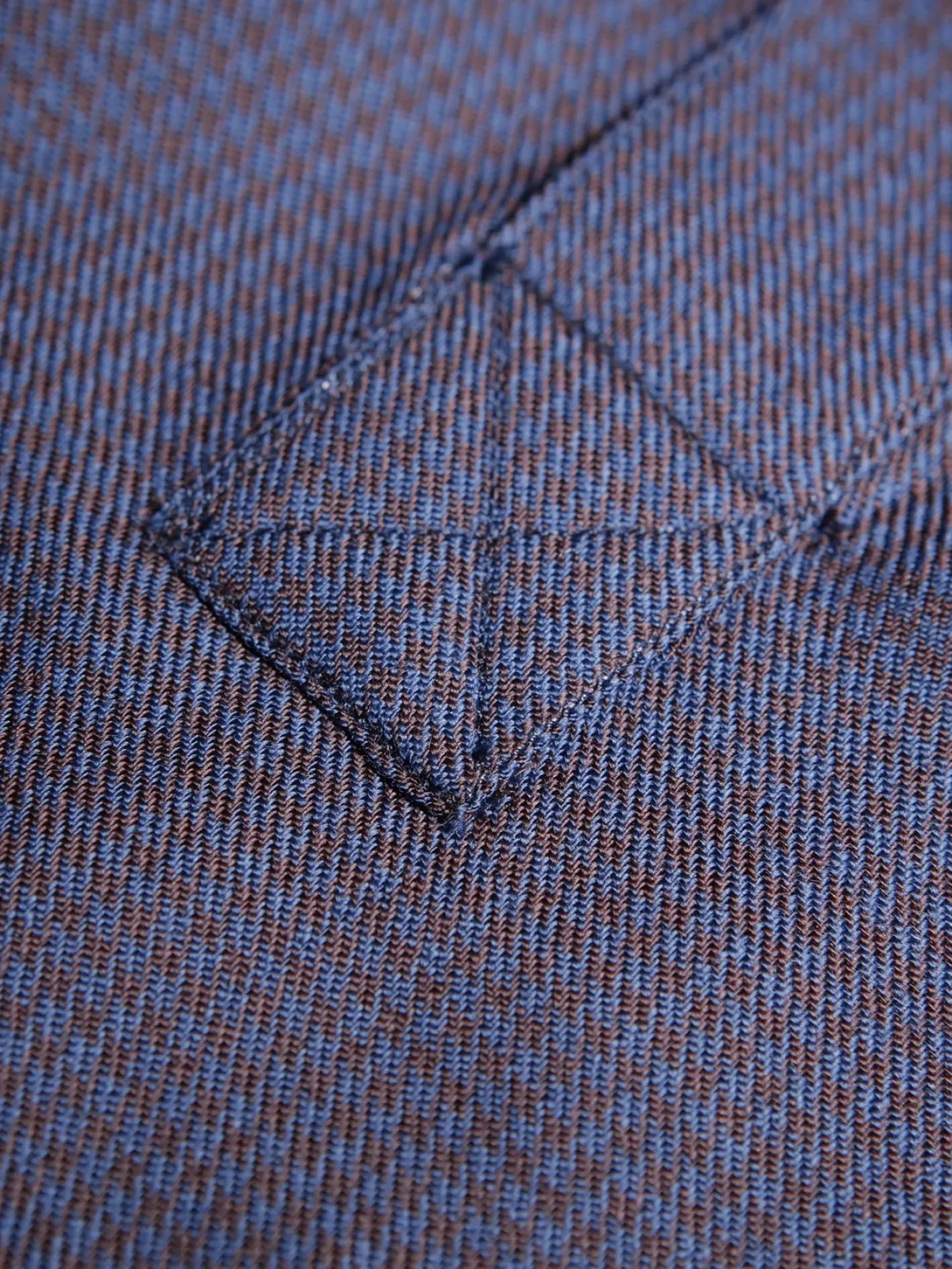 hollington Chemises*chemise col mao en laine violine marine prince de galles