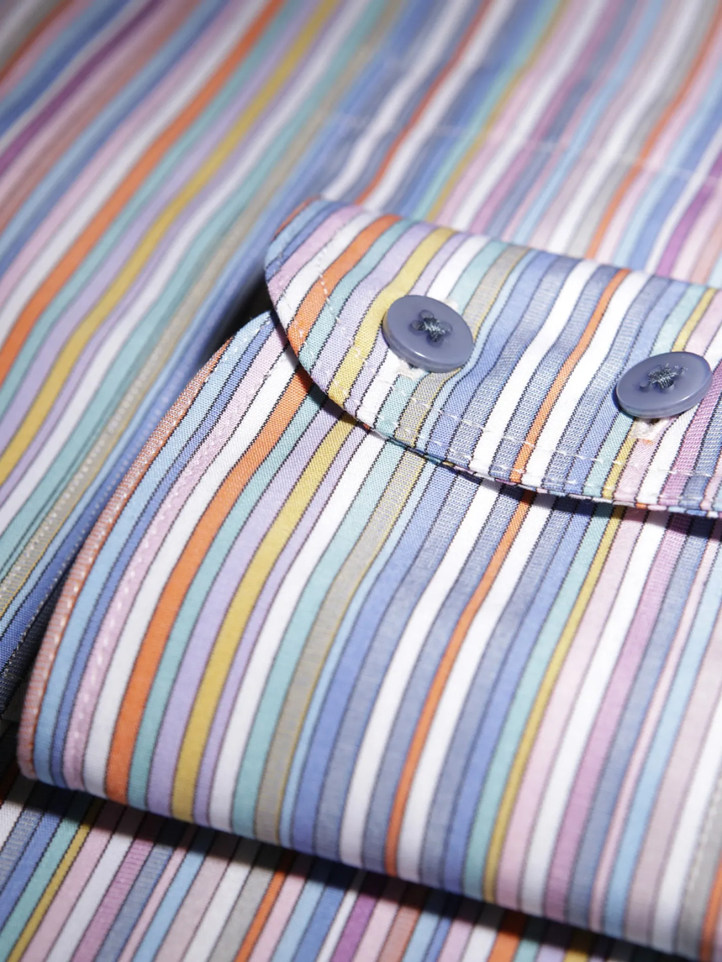 hollington Chemises*chemise col mao en popeline à rayures multicolores