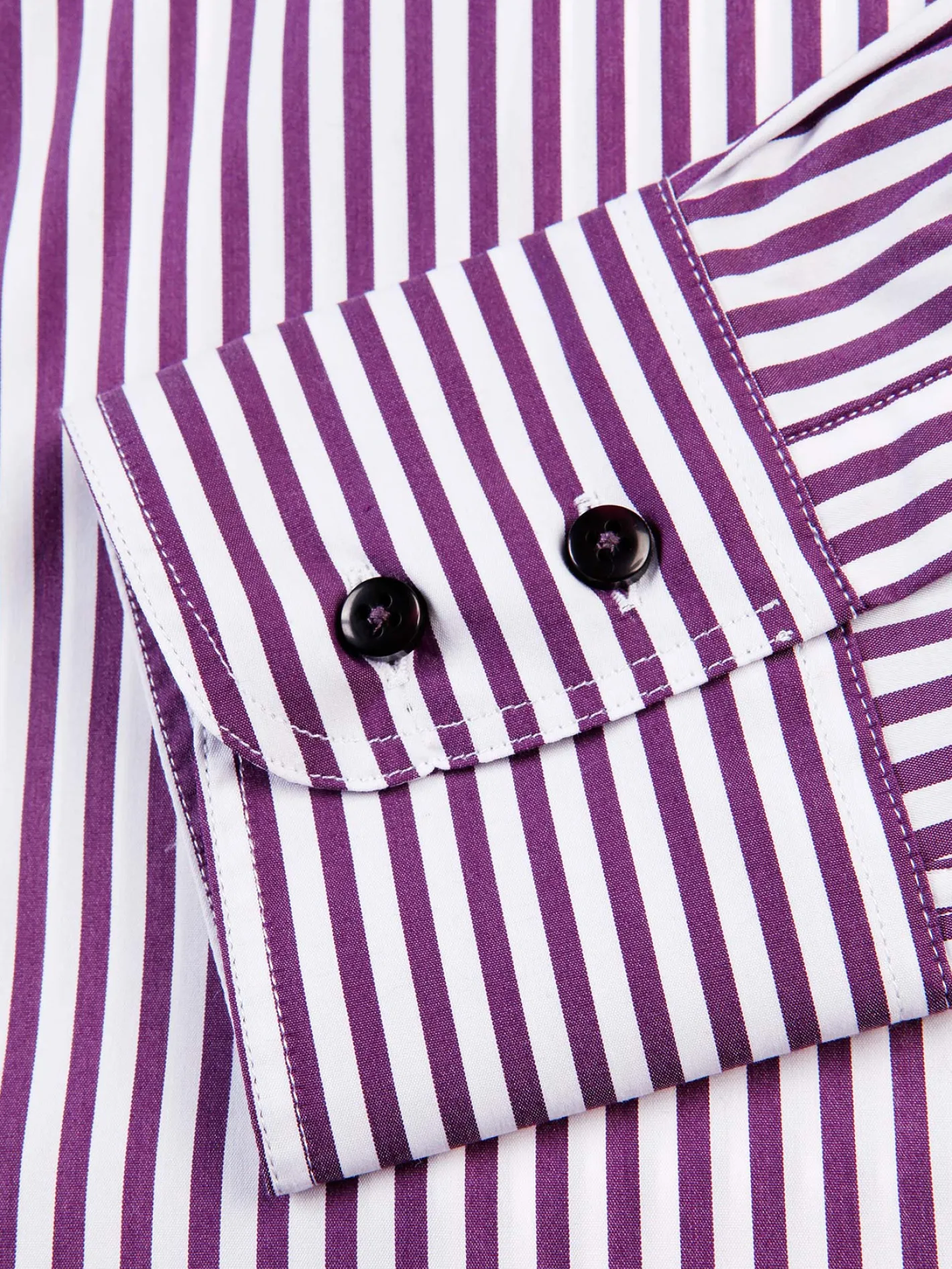 hollington Chemises*chemise col mao slim en popeline extensible à rayures plum