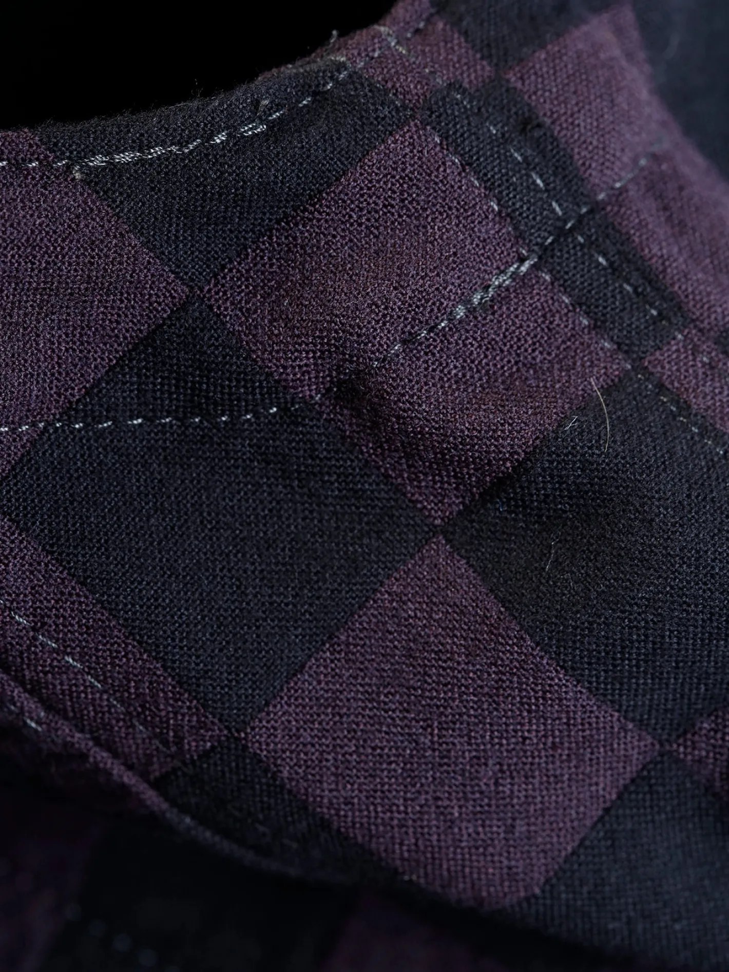 hollington Gilets*gilet à poches plaquées en jacquard de laine à damier