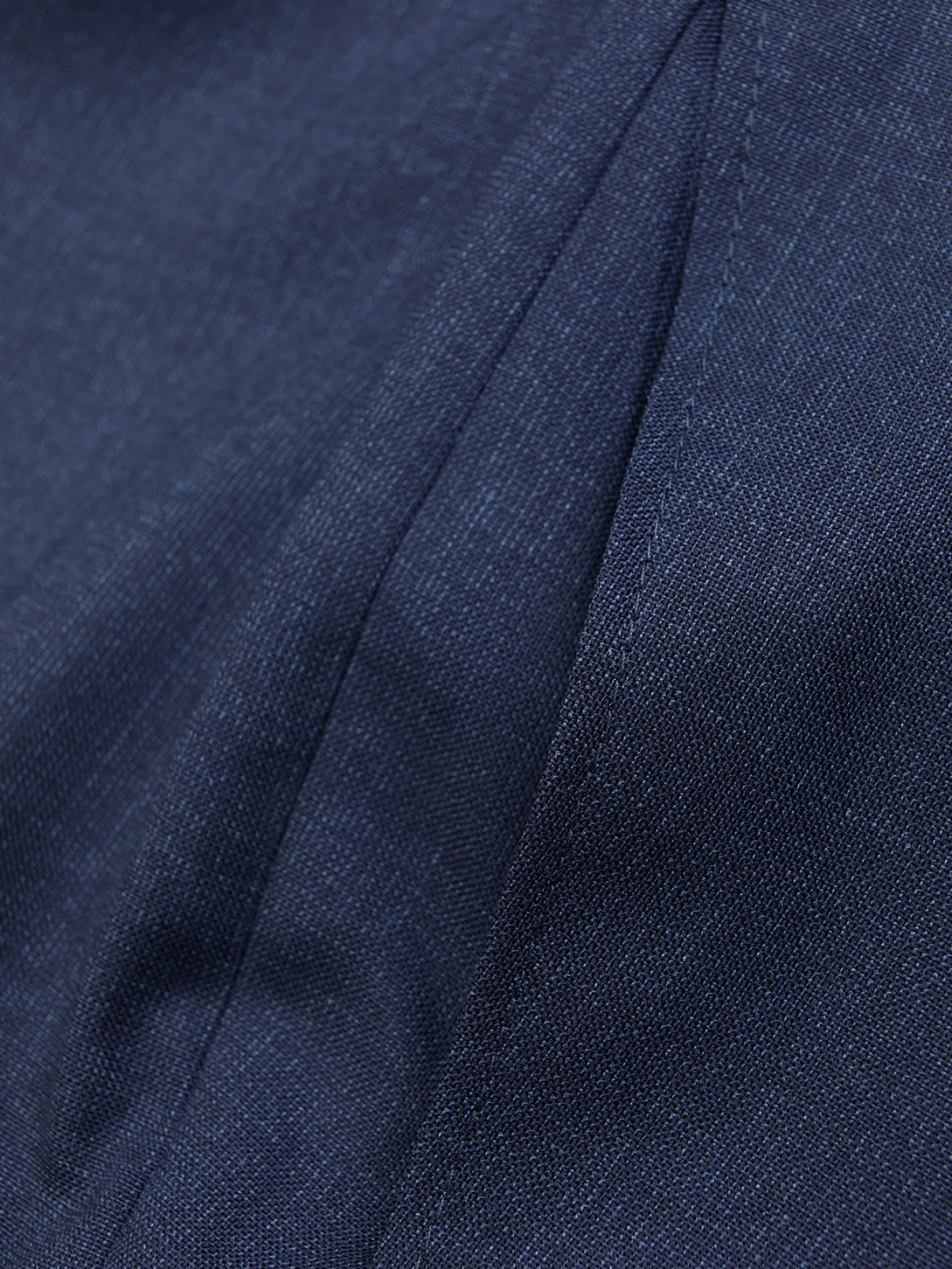 hollington Pantalons*pantalon italien siza en fil-à-fil de laine infroissable bleu minuit