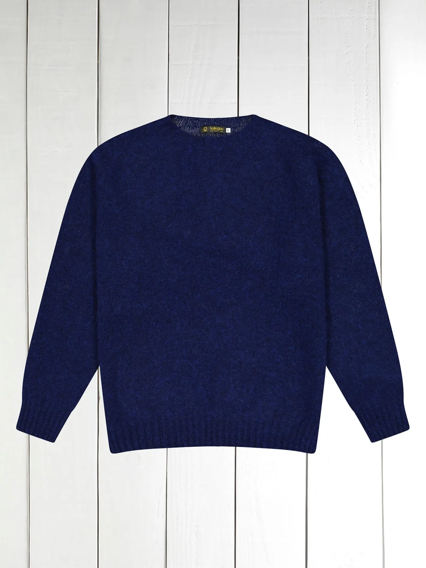 hollington Maille*pull-over à col rond 100 % shaggy wool blue midnight