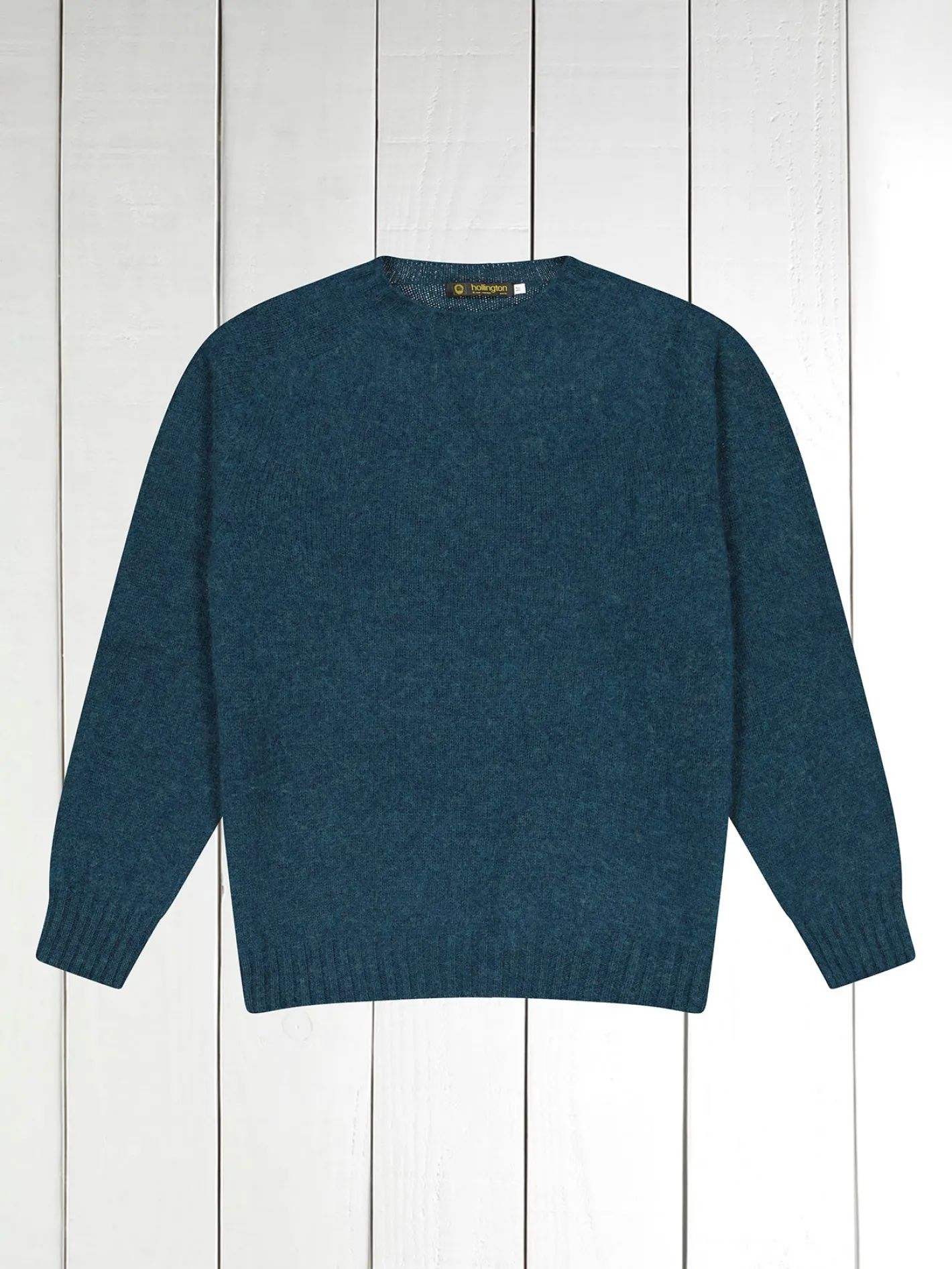 hollington Maille*pull-over à col rond 100 % shaggy wool orage