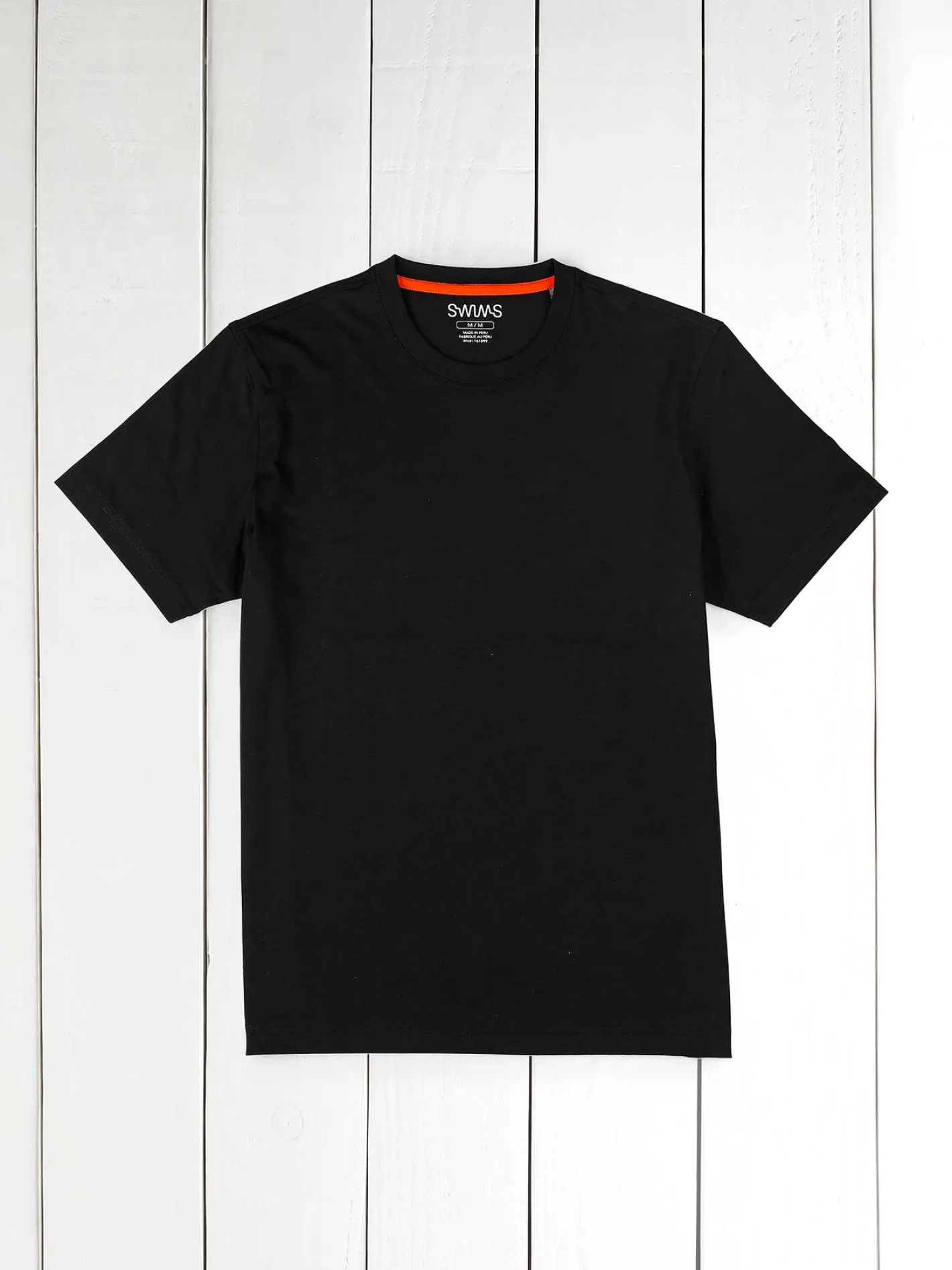 hollington Accessoires | Chemises*tee-shirt Swims noir en coton Pima