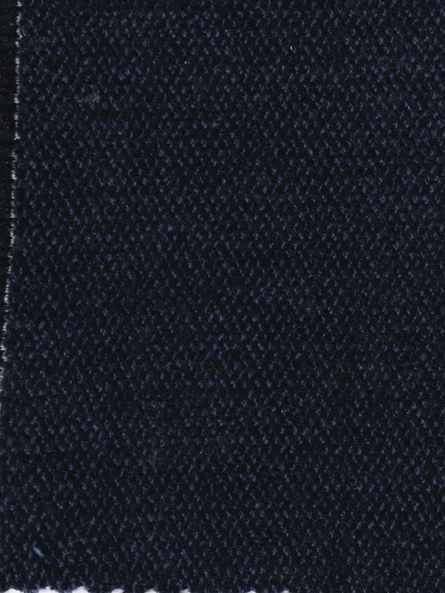 hollington Tissus Au Mètre*tissu chenille de laine et coton bleu marine