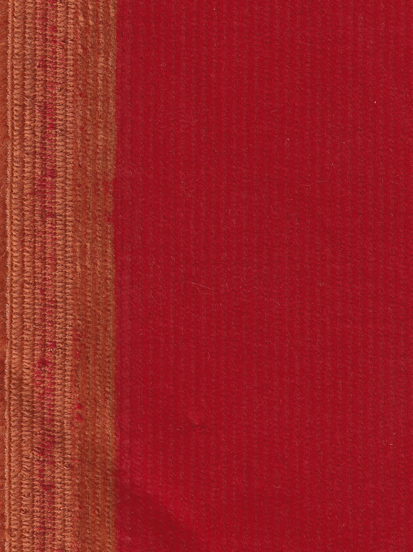 hollington Tissus Au Mètre*tissu en velours stretch double-face "rouge sur orange"