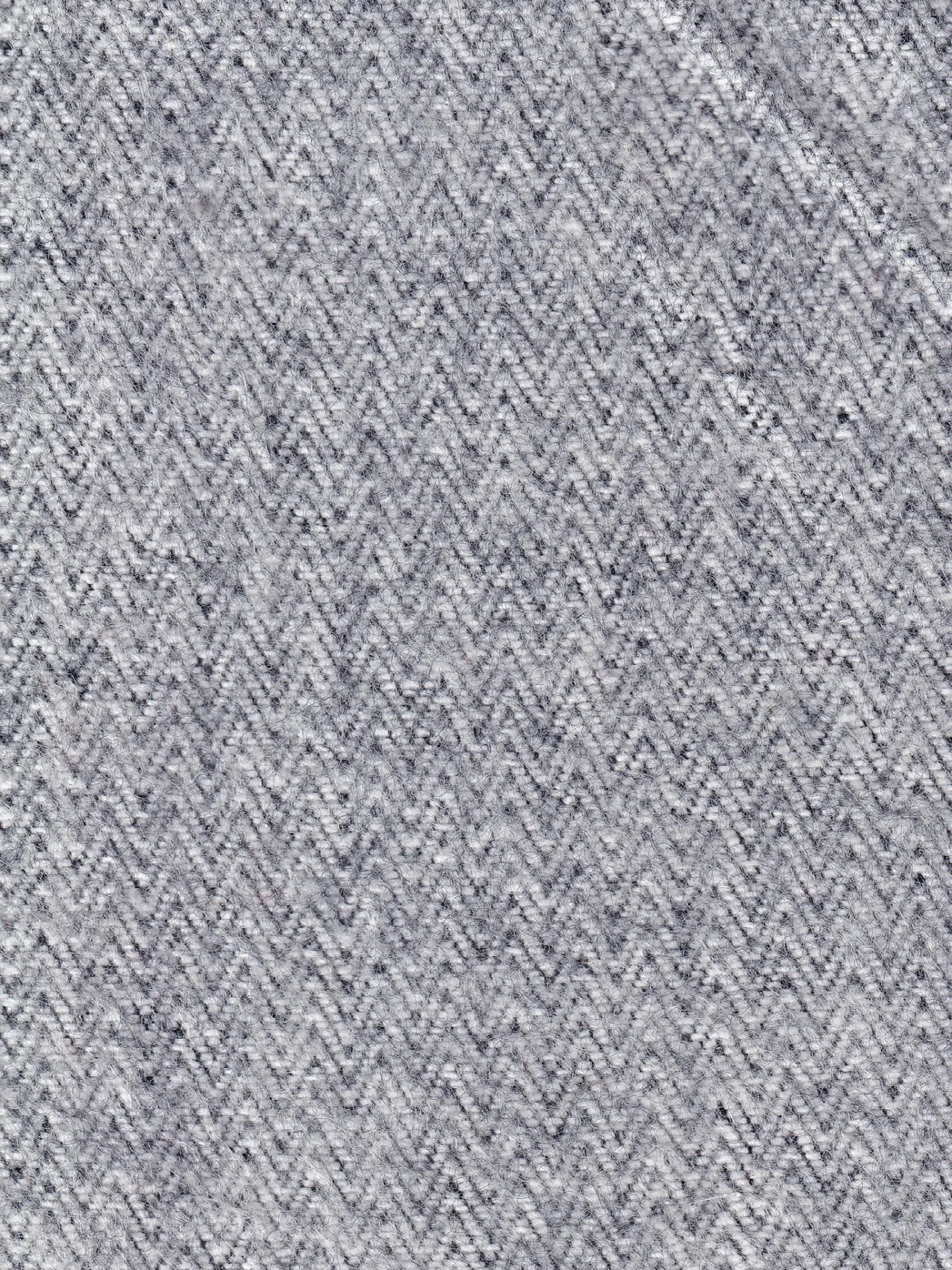 hollington Tissus Au Mètre*tissu toile de coton et laine double-face chevrons denim sur chevrons gris