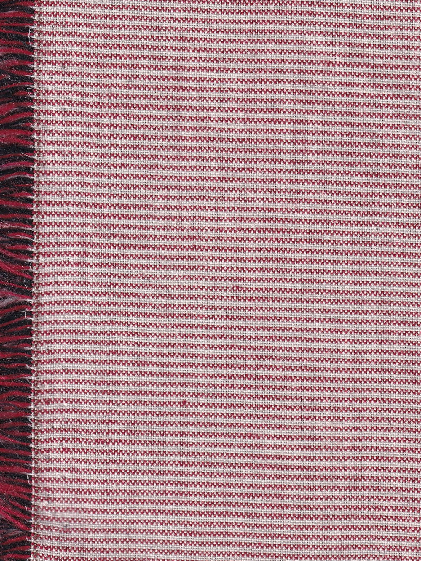 hollington Tissus Au Mètre*tissu toile de coton et lin double-face bronze sur rayures roses et blanches