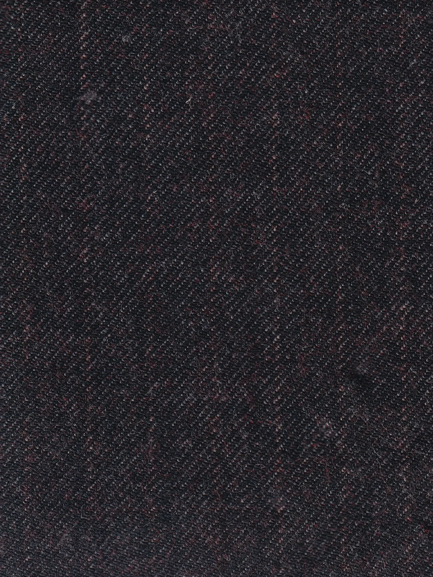 hollington Tissus Au Mètre*tissu toile de laine double-face ébène à fines rayures sur tomette