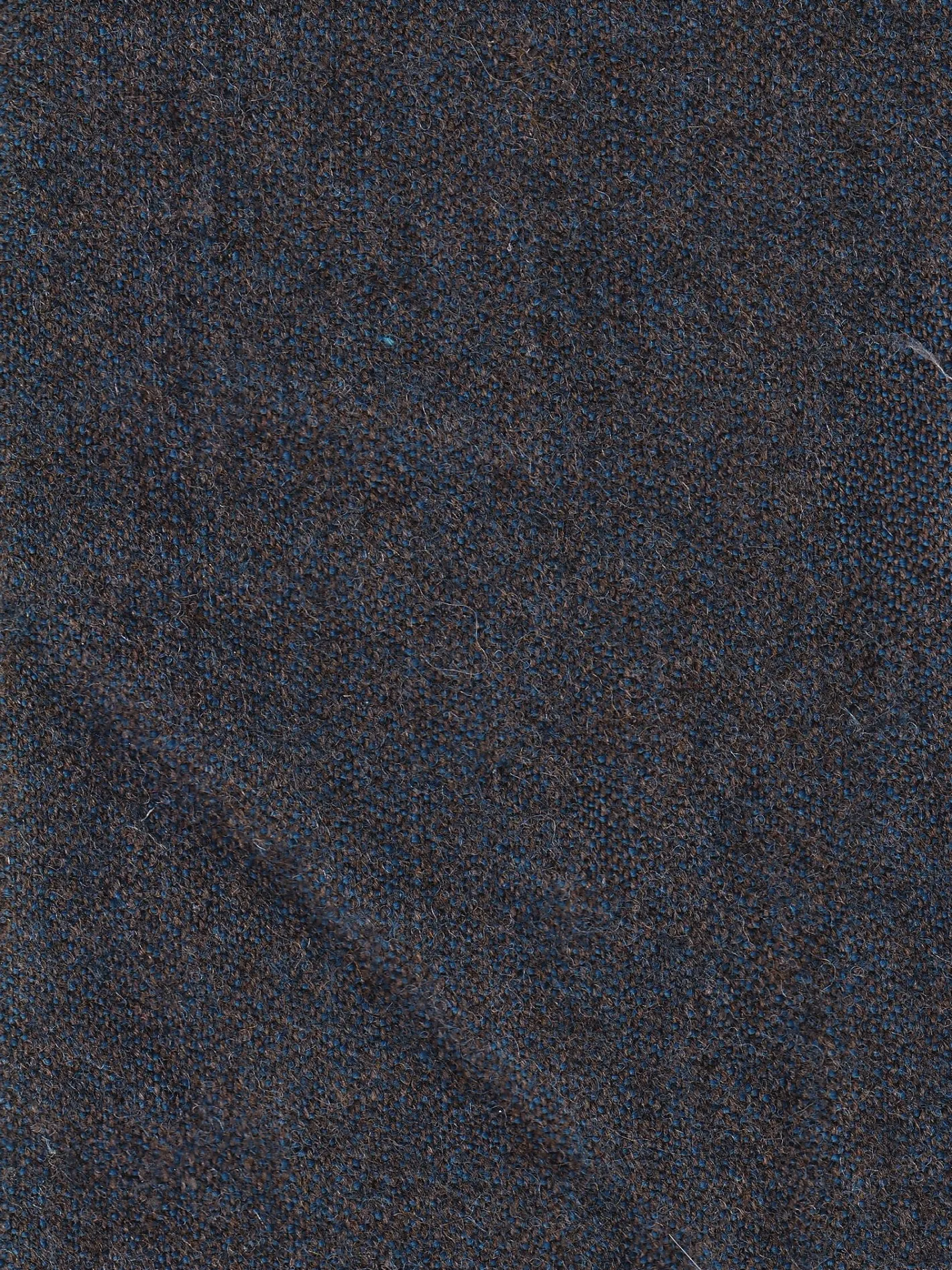 hollington Tissus Au Mètre*tissu toile de laine double-face brun or sur bleu lazuli