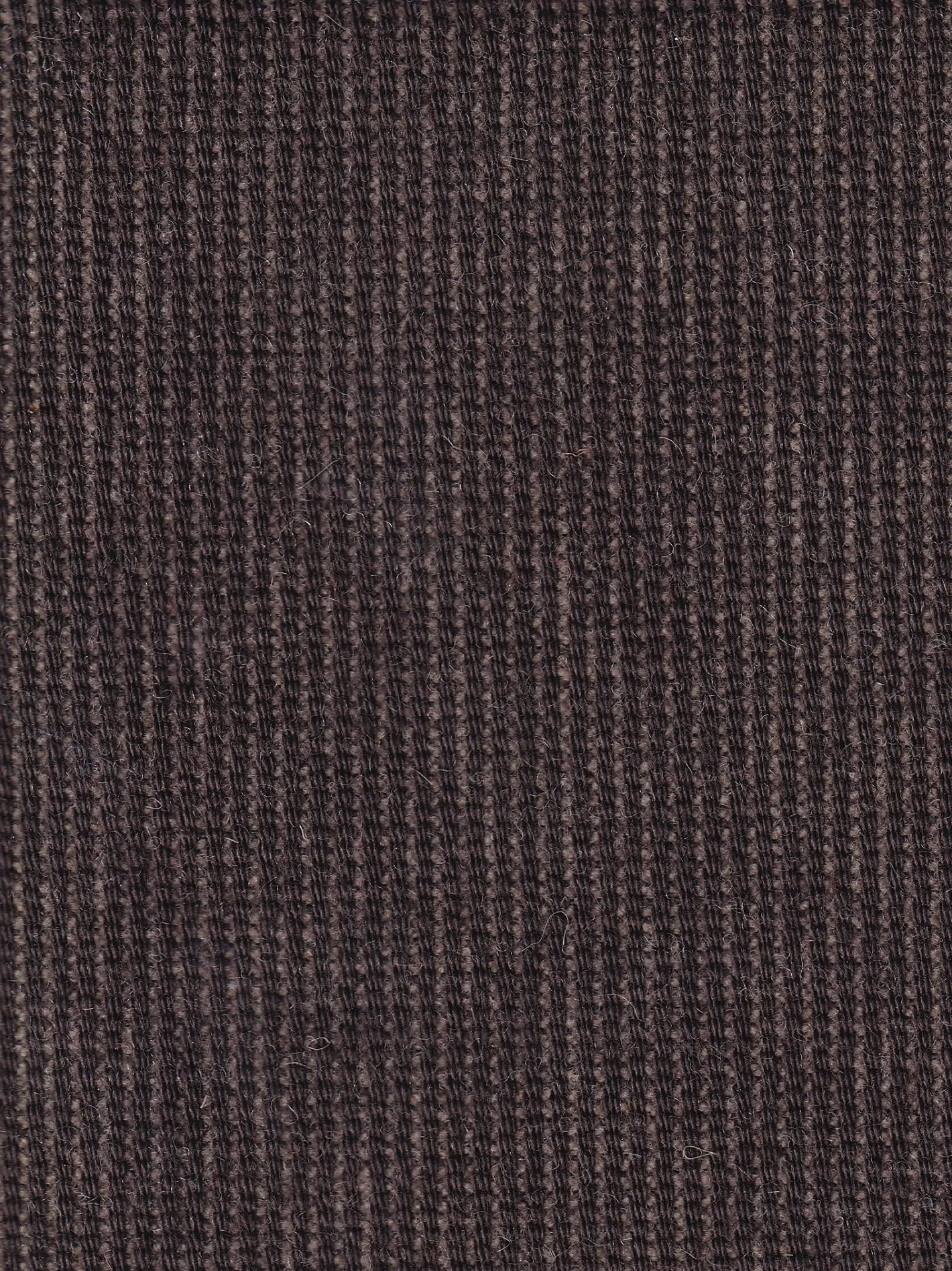 hollington Tissus Au Mètre*tissu toile de laine et coton double-face fines rayures chocolat