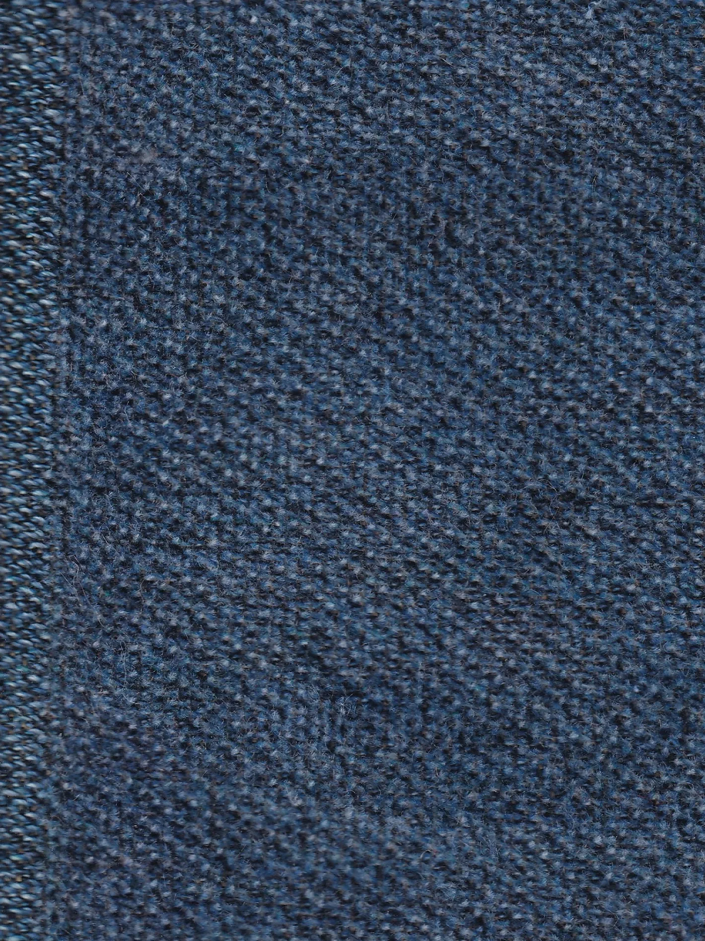 hollington Tissus Au Mètre*tissu toile double face façon chenille bleu royal sur denim