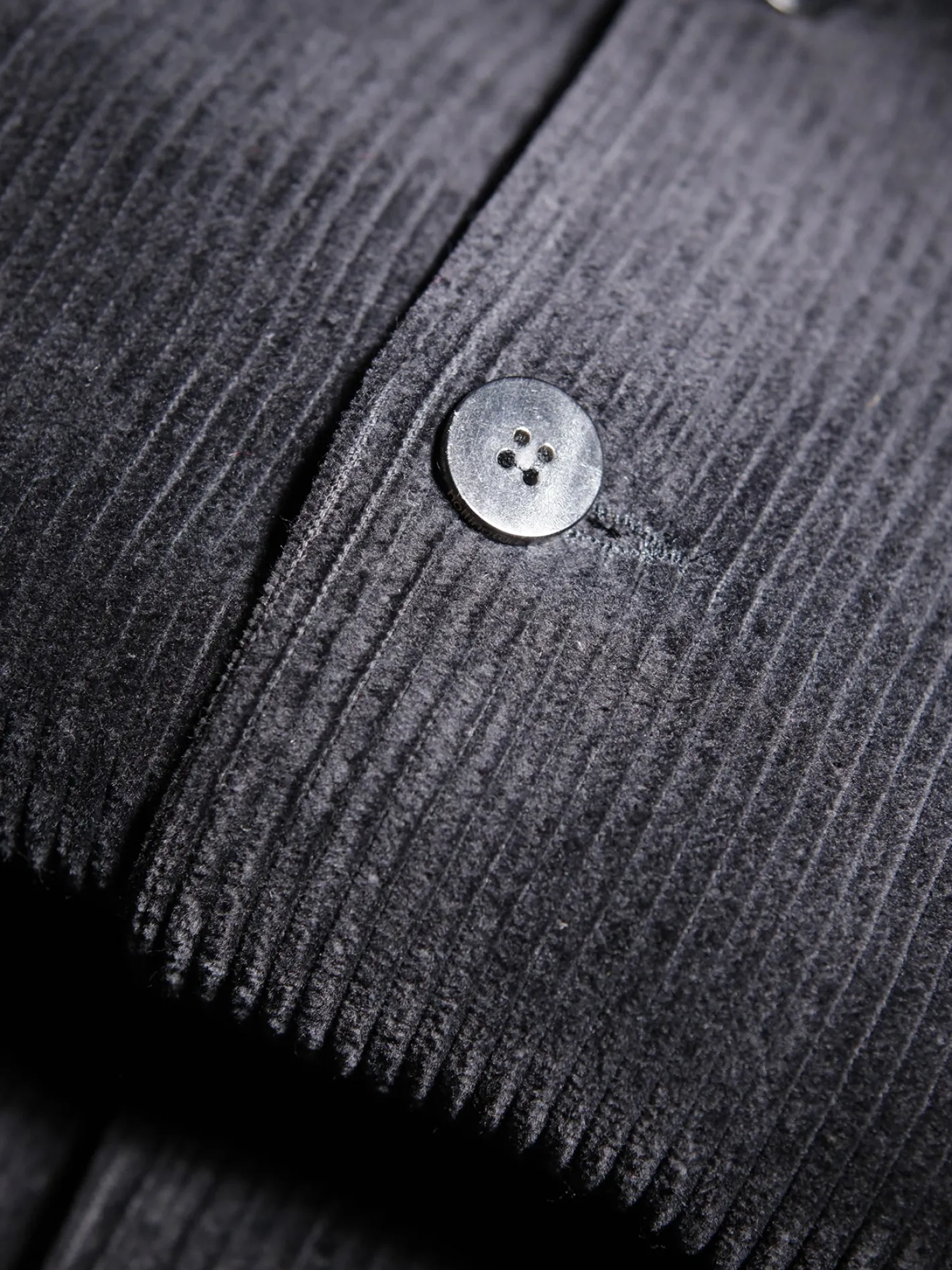 hollington Vestes & Manteaux*veste tyrol à col nehru regular en velours de laine noir