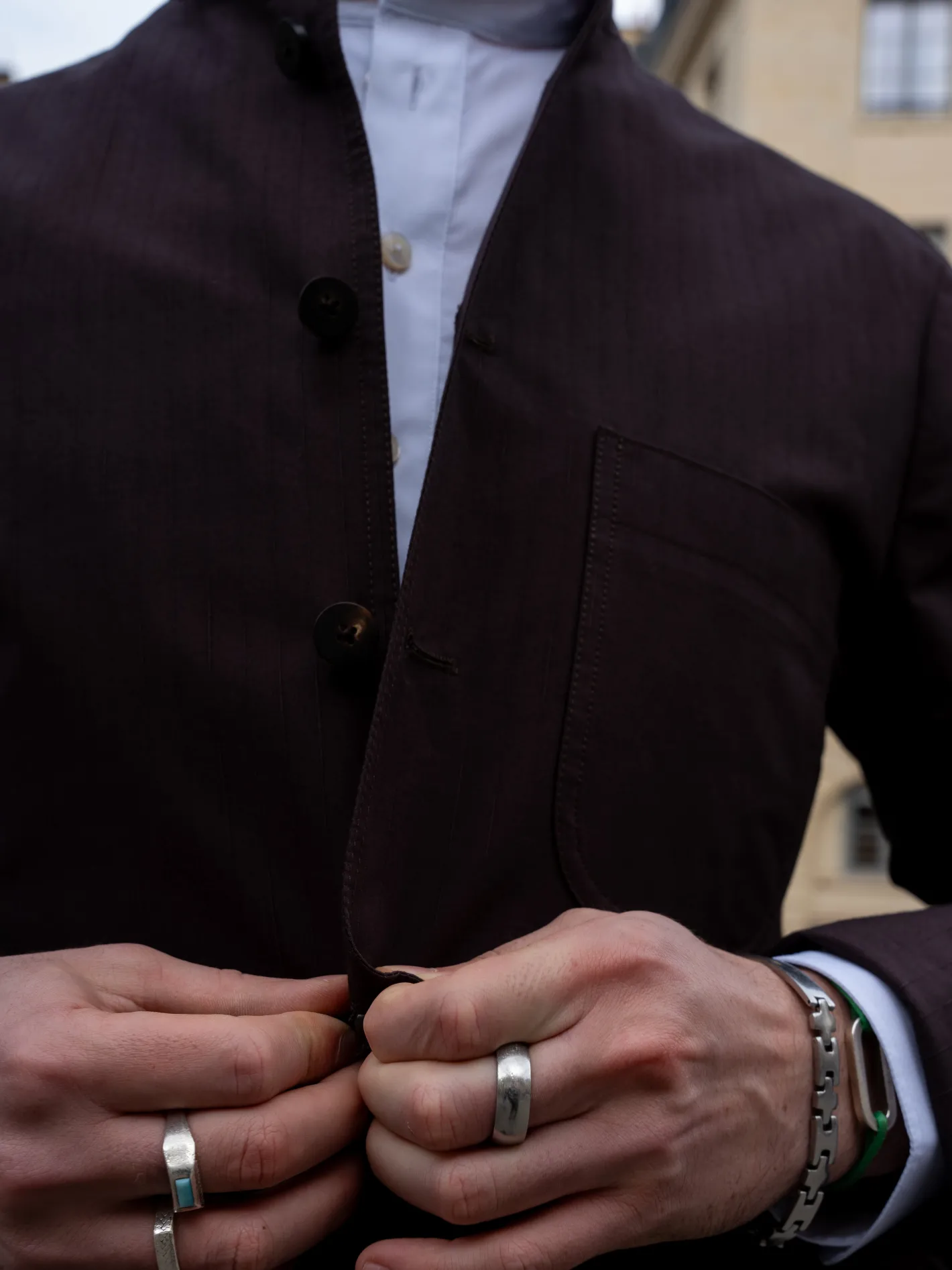 hollington Vestes & Manteaux*veste tyrol ajustée en coton extensible brun rembrandt