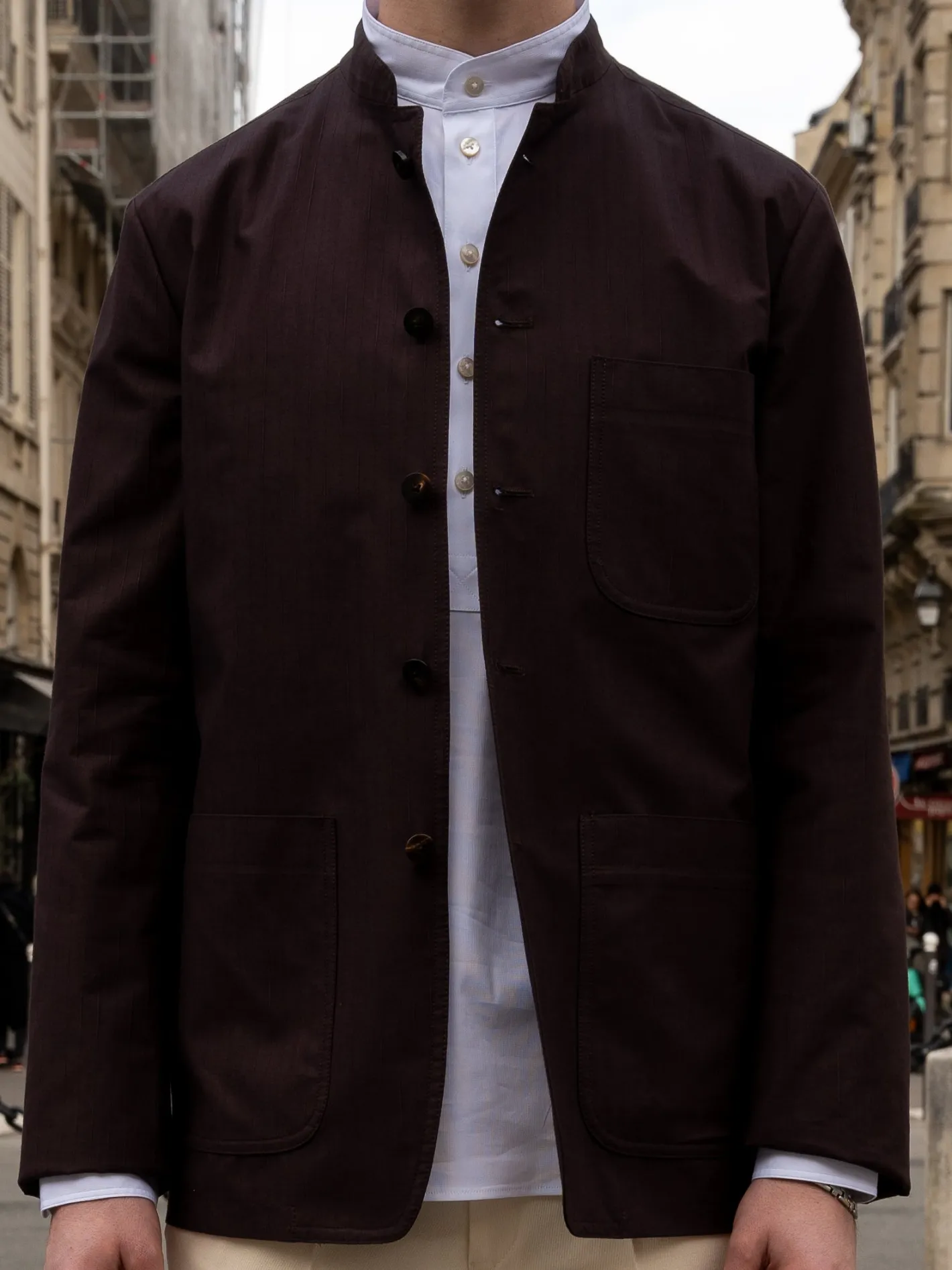 hollington Vestes & Manteaux*veste tyrol ajustée en coton extensible brun rembrandt