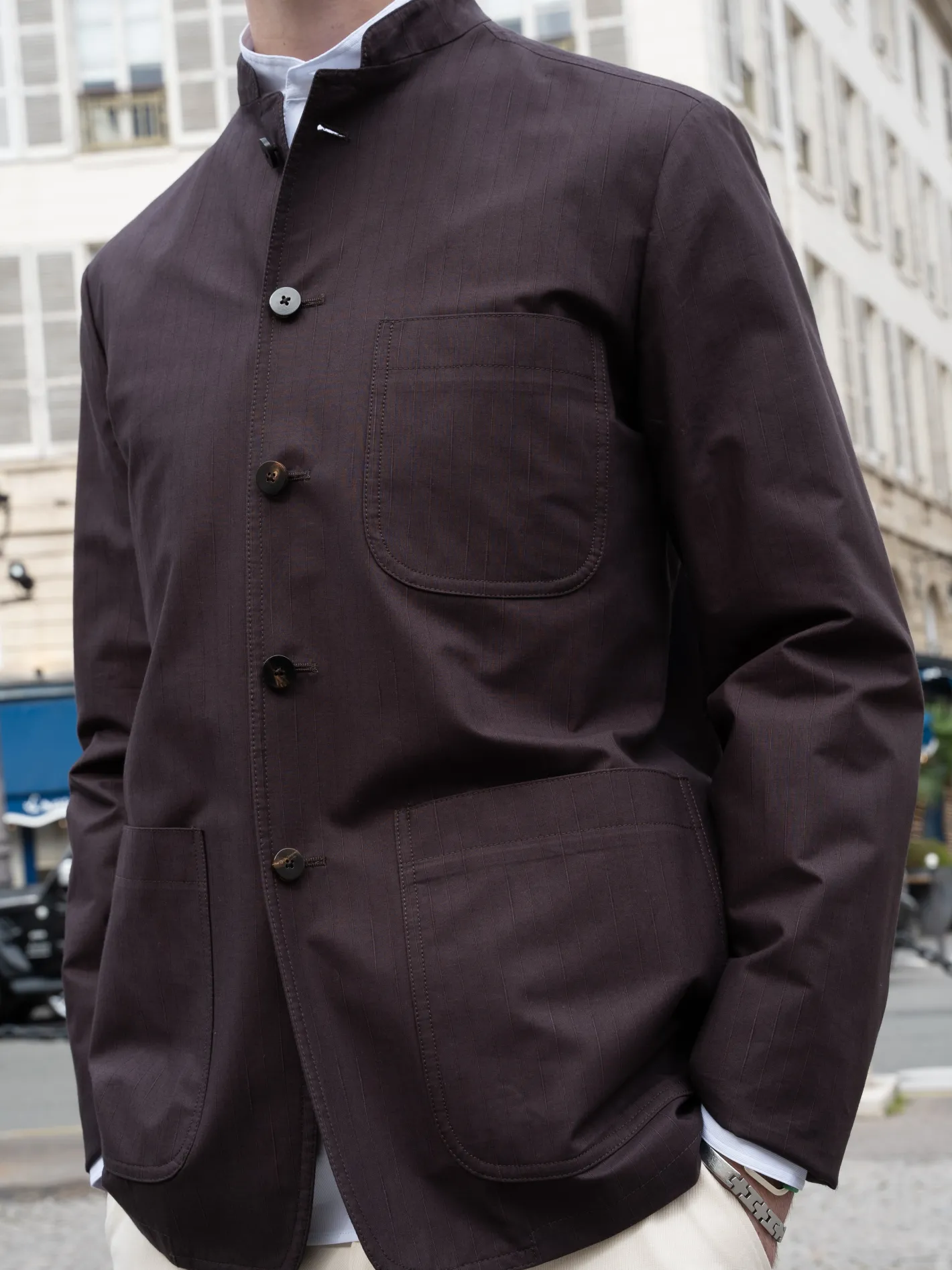 hollington Vestes & Manteaux*veste tyrol ajustée en coton extensible brun rembrandt