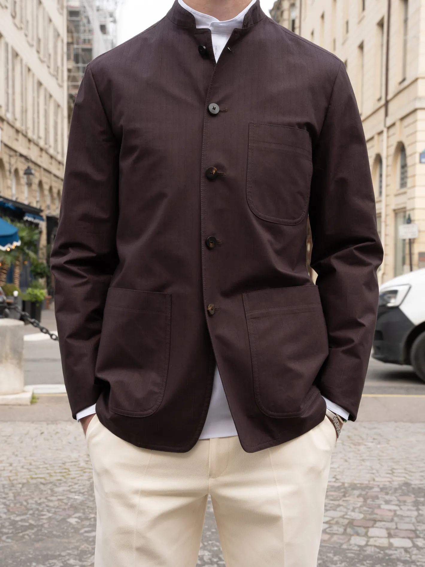 hollington Vestes & Manteaux*veste tyrol ajustée en coton extensible brun rembrandt