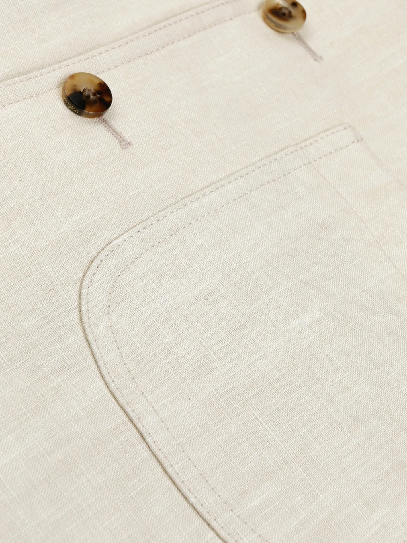 veste_tyrol_ajuste_en_toile_pur_lin_cru_trs_lgre_2.webp hollington Vestes & Manteaux*veste tyrol ajustée en toile pur lin écru très légère